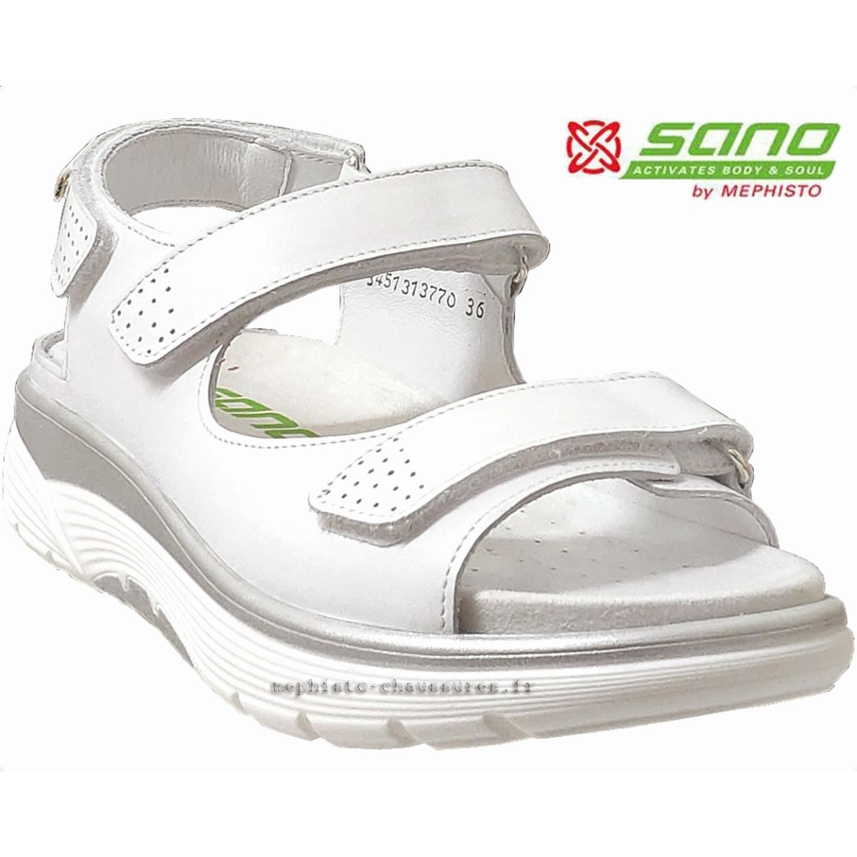 Sano Norine Blanc cuir sandale