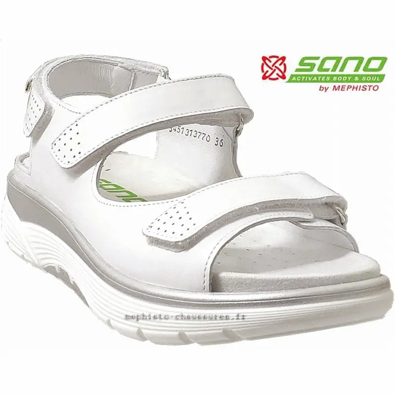 Sano Norine Blanc cuir sandale